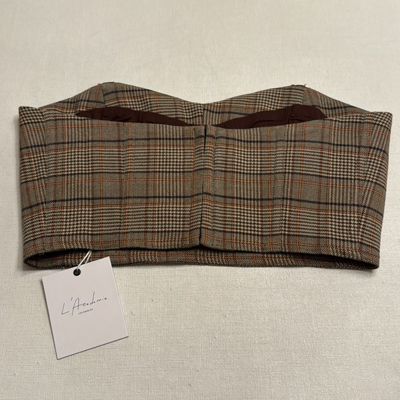 NWT L'Academie Ember Corset in Brown Multi - Picture 3 of 6